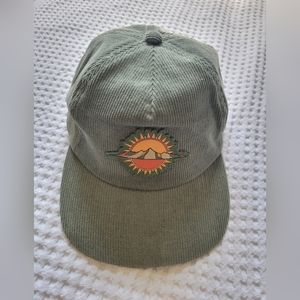 Brist Mountain Sun Corduroy Snapback Hat